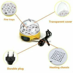 Mini Incubateur D'Oeufs Jaune 1pcs FUIENKO -POULAILLER ET ÉLEVAGE DE LA BASSE-COUR Ventes 64473014 4