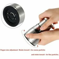 PESCE Moulin à Poivre Ou Sel Manuel Et élégant Avec Réglage De La Mouture, Bonne Prise En Main, Corps En Acier Inoxydable Et Réservoir Grande Capacité 2 -POULAILLER ET ÉLEVAGE DE LA BASSE-COUR Ventes 64521671 4