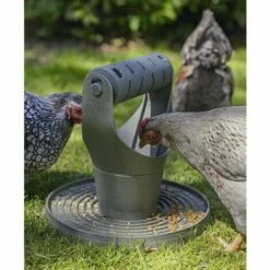 POULAILLER DIRECT Mangeoire Volailles Play And Snack Tower Grise En Plastique Recyclé - Beeztees