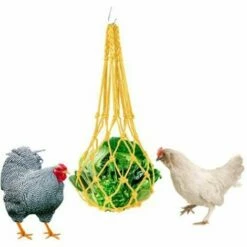 REGALI Poulet Légumes Corde Sac, Volaille Porte-Fruits Poulet Chou Mangeoire Traiter Outil D'alimentation Avec Crochet Pour Poules Poulailler Jouet Pour Poule Oie Canard Grands Oiseaux
