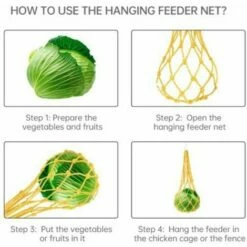 REGALI Poulet Légumes Corde Sac, Volaille Porte-Fruits Poulet Chou Mangeoire Traiter Outil D'alimentation Avec Crochet Pour Poules Poulailler Jouet Pour Poule Oie Canard Grands Oiseaux -POULAILLER ET ÉLEVAGE DE LA BASSE-COUR Ventes 64546248 4