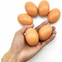 Faux Oeufs De Poule Lot De 6 Faux œufs En Bois Pour Aider à Pondre Des Poules - Outil Agricole - Mannequin De Nid De Volaille 56Vingt -POULAILLER ET ÉLEVAGE DE LA BASSE-COUR Ventes 64938447 3