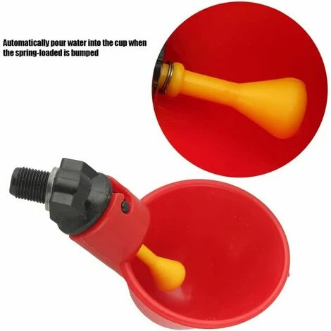 L'FLANEUR Verres à Eau à Pied Volaille Eau Potable Tasses Plastique Coupe Autodrinker Bol Auto-Abreuvoir Pour Volaille Poules Oiseaux Hencoop Henhouse ANEUR 4 L'FLANEUR Verres à Eau à Pied Volaille Eau Potable Tasses Plastique Coupe Autodrinker Bol Auto-Abreuvoir Pour Volaille Poules Oiseaux Hencoop Henhouse ANEUR – Image 4