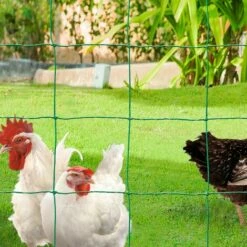 IDMARKET Kit Clôture électrifiable Filet à Poules 24 M Avec Porte 9 Piquets Double Pointe -POULAILLER ET ÉLEVAGE DE LA BASSE-COUR Ventes 65389230 5