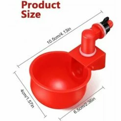 PREMIER 6pcs Automatiques Supplies Abreuvoir Poules Tasses à Bol Bol En Plastique, Volailles Distributeurs D'eau Automatique De L'eau Potable Tasses Pour Poussins Cailles Canards Bird -POULAILLER ET ÉLEVAGE DE LA BASSE-COUR Ventes 65584593 5