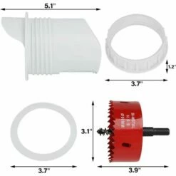 DONTODENT DIY Mangeoire Poules, 4 Anti Nuisible Mangeoire Poules Ports, Automatique Volailles Poules Mangeoire Pour Seaux, Fûts, Bacs Et Auges -POULAILLER ET ÉLEVAGE DE LA BASSE-COUR Ventes 65869171 4