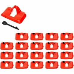 CYCLINGCOLORS 20x Lunette Anti-picage Volaille Avec Aiguille De Fixation Coqs Faisans Oiseaux Adultes