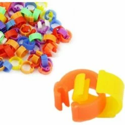 Lot De 100 Anneaux Pour Oiseaux, Poule, Pigeon, Volaille, Colombe, Canard, Perroquet -Adélala -POULAILLER ET ÉLEVAGE DE LA BASSE-COUR Ventes 66380067 5