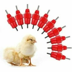 OSQI 10 Pièces Eau De Volaille Tétines à Boire Canard Poulet Poule Vis D'alimentation En Abreuvoir De Qualité Supérieure