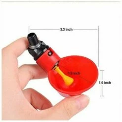 Animalerie Distributeurs D'eau Automatique Pour Poulet Canard Volaille - Automatique De L'eau Potable Tasses Bird Coop Feed Volaille Poulet Volailles Abreuvoir D'eau Potable Tasses (12 Pcs) LangRay -POULAILLER ET ÉLEVAGE DE LA BASSE-COUR Ventes 66811002 5