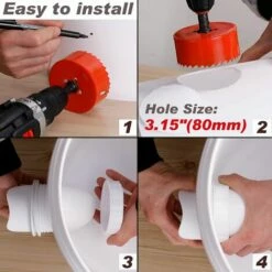 DENUOTOP Mangeoire Poules Automatique, Avec 6 Ports Et Scie Cloche, éTanche à La Pluie, Mangeoire à Poulet Sans DéChetsConvient Aux Seaux, Seaux, Boîtes, Auges, Mangeoires à Poulets Zéro Déchet -POULAILLER ET ÉLEVAGE DE LA BASSE-COUR Ventes 66994275 3