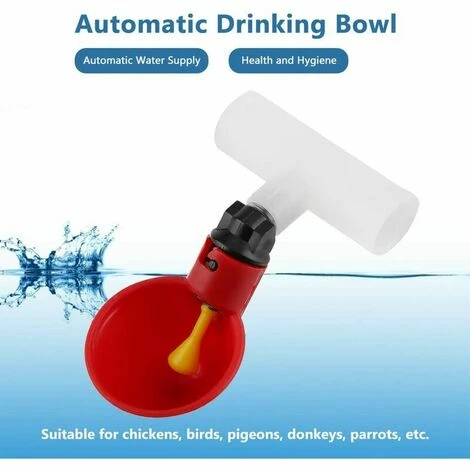 THSINDE 5 Pièces Automatique Volaille Abreuvoir Portable Distributeur D'eau En Plastique Bol D'eau Buveur D'eau Pour Oiseau Caille Pigeon Poulet Poule 3 THSINDE 5 Pièces Automatique Volaille Abreuvoir Portable Distributeur D'eau En Plastique Bol D'eau Buveur D'eau Pour Oiseau Caille Pigeon Poulet Poule – Image 3