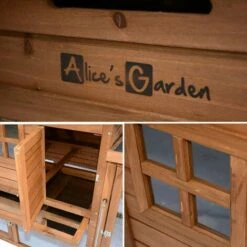 ALICE'S GARDEN Poulailler En Bois GELINE. 4 Poules. Cage à Poule Avec Enclos - Bois -POULAILLER ET ÉLEVAGE DE LA BASSE-COUR Ventes 6741122 4
