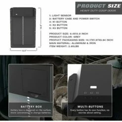 DONTODENT 2022new Porte De Poulailler Automatique Porte En Plastique Pleine Détection De Lumière Porte De Poulailler Porte De Poulailler - -POULAILLER ET ÉLEVAGE DE LA BASSE-COUR Ventes 67436073 3