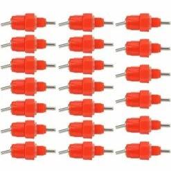OUSUDELA 20pcs Automatique Tétine Abreuvoir Poule Volaille Poulet Canard Poule Distributeur D'eau Le Style Vis à Vis élevage Alimentation Du Bétail Abreuver équipement RougeÉquipement Pour Bétail -POULAILLER ET ÉLEVAGE DE LA BASSE-COUR Ventes 67497355 5
