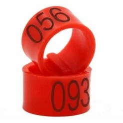 MONLY Anneaux Pour Pattes D’oiseaux Avec Numéro 001–100 De 8 Mm De Diamètre - Pour Pigeons, Poussins, Perroquets, Canards (Rouge)，Fonepro -POULAILLER ET ÉLEVAGE DE LA BASSE-COUR Ventes 67574113 4