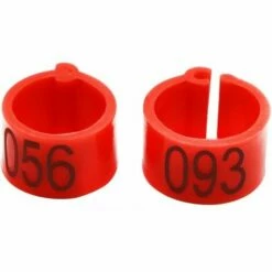 MONLY Anneaux Pour Pattes D’oiseaux Avec Numéro 001–100 De 8 Mm De Diamètre - Pour Pigeons, Poussins, Perroquets, Canards (Rouge)，Fonepro -POULAILLER ET ÉLEVAGE DE LA BASSE-COUR Ventes 67574113 5