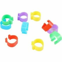 MONLY 300 Anneaux De Pied De Volaille, Petits Anneaux De Serrage De Volaille, Bandes De Volaille Pour Marquer Les Oiseaux, Perroquets, Pigeons, Cailles, Poussins (Jaune/bleu/blanc/violet/rouge/vert)，Fonepro -POULAILLER ET ÉLEVAGE DE LA BASSE-COUR Ventes 67668130 3