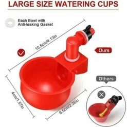 ENLENK Abreuvoirs Automatiques De Poulet, Bols, Abreuvoirs De Volaille De Ferme - 2pcs -POULAILLER ET ÉLEVAGE DE LA BASSE-COUR Ventes 68011622 3