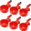 OYLDA Filet De 3/8 Pouce, Remplissage Automatique, Abreuvoir Pour Volaille (rouge, 6 Pièces)
