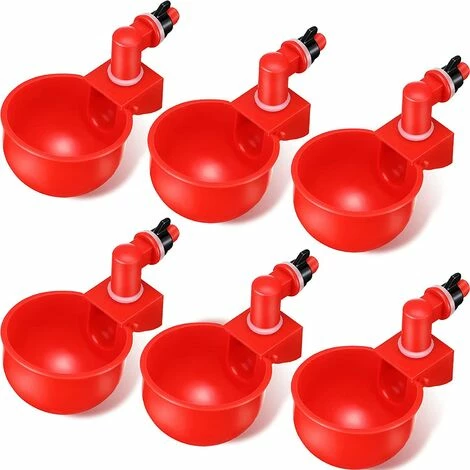 OYLDA Filet De 3/8 Pouce, Remplissage Automatique, Abreuvoir Pour Volaille (rouge, 6 Pièces) 1 OYLDA Filet De 3/8 Pouce, Remplissage Automatique, Abreuvoir Pour Volaille (rouge, 6 Pièces)