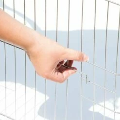 TECTAKE Parc D'Extèrieur Grillag? ? Lapins Et Petits Rongeurs + 1 Filet De Protection 204 Cm ? Vert - Vert -POULAILLER ET ÉLEVAGE DE LA BASSE-COUR Ventes 7514453 4