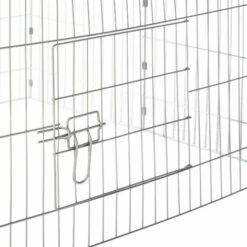 TECTAKE Parc D'Extèrieur ? Lapins Et Petits Rongeurs Avec 1 Toit En Métal 180 Cm X 75 Cm X 75 Cm Noir - Noir -POULAILLER ET ÉLEVAGE DE LA BASSE-COUR Ventes 7514462 4