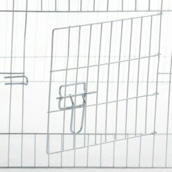 IDMARKET Enclos Grillagé Pour Petits Animaux En Acier Galvanisé -POULAILLER ET ÉLEVAGE DE LA BASSE-COUR Ventes 7807686 3