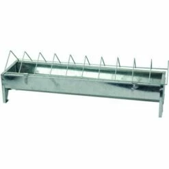 FLAMINGO Mangeoire Galvanisée Pour Poules 50 Cm