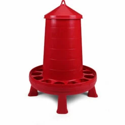 POULAILLER DIRECT Mangeoire Avec Poignée Et Pieds 16 Kg Deluxe - Rouge