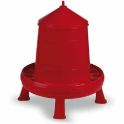 POULAILLER DIRECT Mangeoire Avec Anse Et Pieds 8kg Deluxe - Rouge