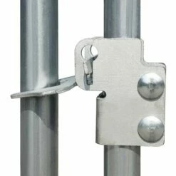 VidaXL Cage Extérieure Pour Poulets Acier Galvanisé 2 X 2 X 1,92 M - Argent -POULAILLER ET ÉLEVAGE DE LA BASSE-COUR Ventes 9356968 4